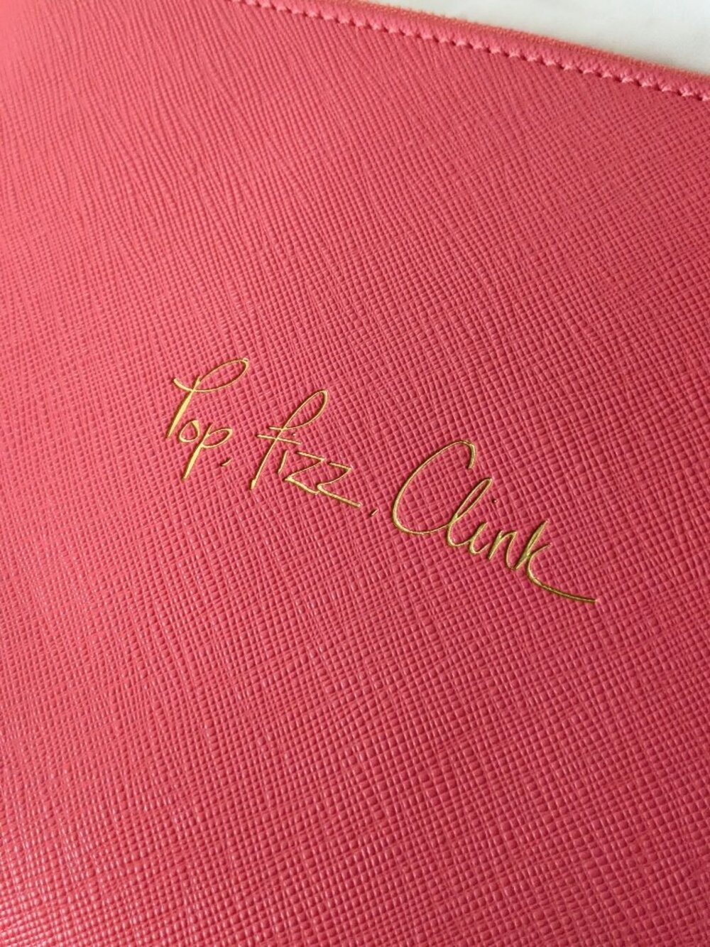 Katie Loxton London Perfect Pouch Pop Fizz Clink Watermelon Coral Pink